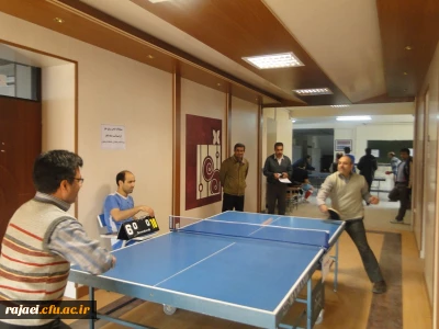 برگزاری یک دوره مسابقات تنیس روی میز بین همکاران به مناسبت بزرگداشت دهه فجر