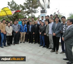 مراسم غبارروبی مزارشهدا وترویج فرهنگ ایثاروشهادت باحضور مسئولین و جمعی از دانشجویان و خانواده معظم شهدای فرهنگی  درباغ رضوان ارومیه