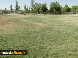 ترمیم و احیا چمن زمین فوتبال پردیس