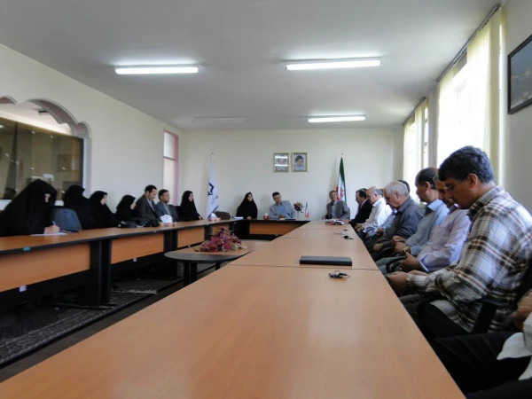 مراسم معارفه آقای مددلو به عنوان سرپرست موقت مرکز آموزش عالی شهید مطهری خوی