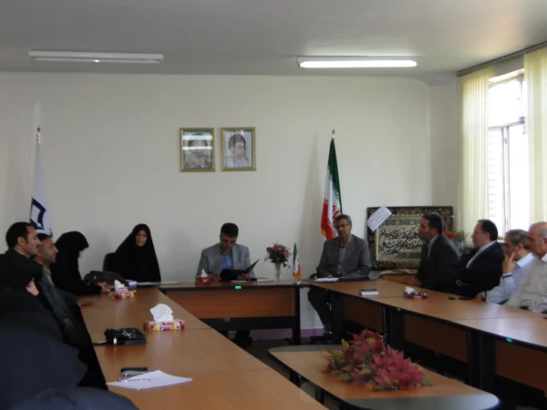 مراسم معارفه آقای مددلو به عنوان سرپرست موقت مرکز آموزش عالی شهید مطهری خوی