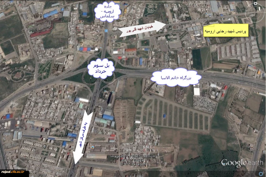 کروکی پردیس شهید رجایی آذربایجان غربی