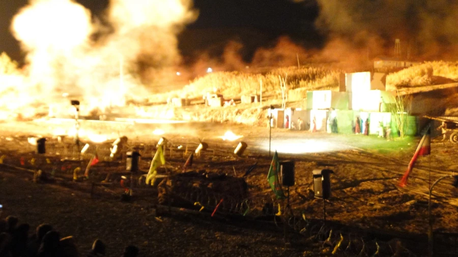 بازدید دانشجویان پردیس از رزمایش علمداران ولایت