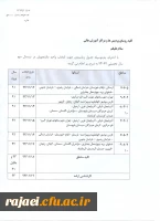 جدول زمانبندی انتخاب واحد