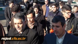 تجدید میثاق مسئولین و دانشجویان پردیس با شهدای اسلام