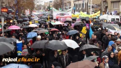 شرکت گسترده کارکنان، اساتید و دانشجویان پردیس شهید رجایی ارومیه در راهپیمایی یوم ا... 22 بهمن 3