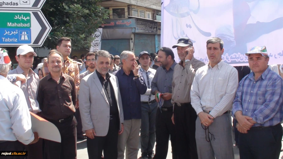 شرکت کارکنان و اساتید و دانشجویان پردیس شهید رجایی هم پای تمامی مردم آزاده جهان در راهپیمایی روز جهانی قدس  6