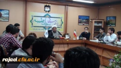 حضور حجت الاسلام و المسلمین حاج آقا مهدوی مسئول نمایندگی ولی فقیه در سپاه شهدای استان در جمع دانشجویان اردوی حیات طیبه 2