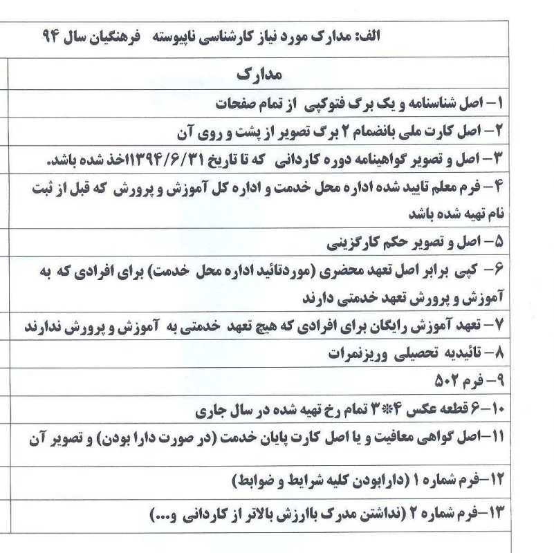 زمان و مکان و مدارک ثبت نام کاردانی به کارشناسی  2