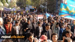 شرکت گسترده دانشجویان، کارکنان و مدرسان پردیس شهید رجایی 

در راهپیمایی روز مبارزه با استکبار جهانی یوم الله 13 آبان 4