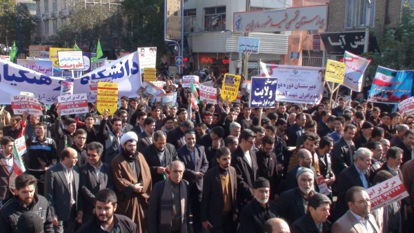 شرکت گسترده دانشجویان، کارکنان و مدرسان پردیس شهید رجایی 

در راهپیمایی روز مبارزه با استکبار جهانی یوم الله 13 آبان 5