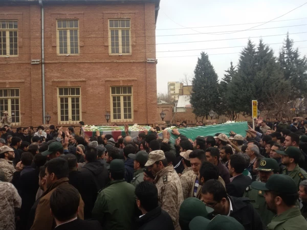 تشییع پیکر پاک و مطهر دو تن از شهیدان مدافع حرم استان آذربایجان غربی 2