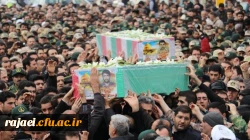 تشییع پیکر پاک و مطهر دو تن از شهیدان مدافع حرم استان آذربایجان غربی