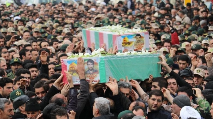 تشییع پیکر پاک و مطهر دو تن از شهیدان مدافع حرم استان آذربایجان غربی