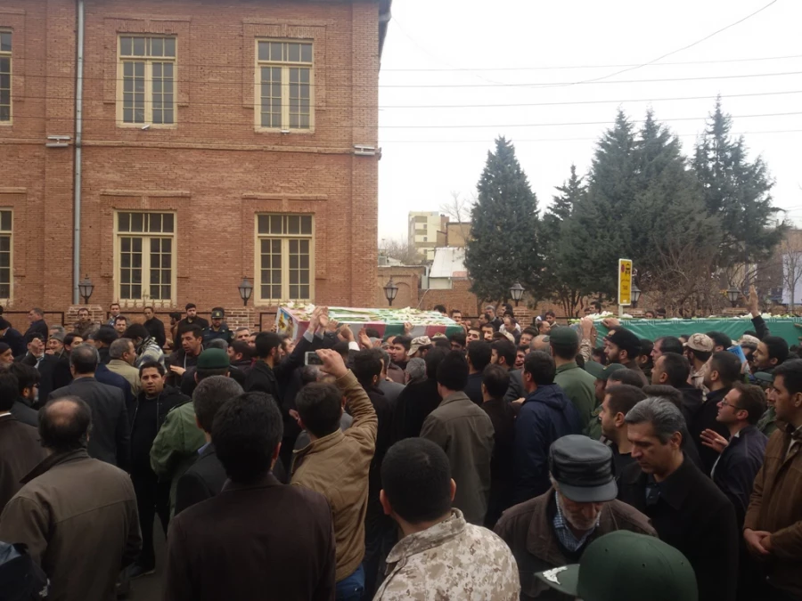 تشییع پیکر پاک و مطهر دو تن از شهیدان مدافع حرم استان آذربایجان غربی 7