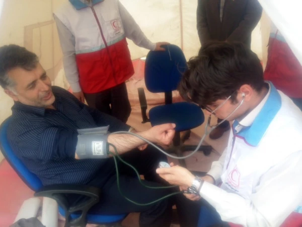 برپایی ایستگاه سلامت بمناسبت هفته معلم