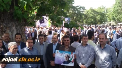 استقبال دانشجویان، اساتید و کارکنان پردیس شهید رجایی از کاروان تدبیر و امید