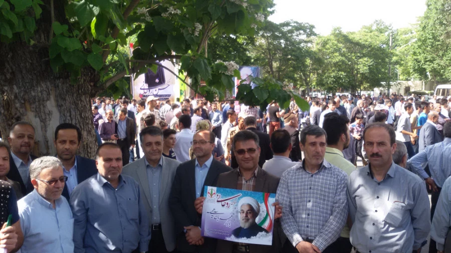 استقبال دانشجویان، اساتید و کارکنان پردیس شهید رجایی از کاروان تدبیر و امید