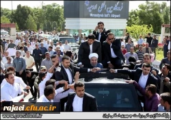 استقبال دانشجویان، اساتید و کارکنان پردیس شهید رجایی از کاروان تدبیر و امید