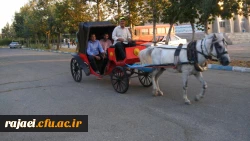 کالسکه سواری مهارت آموزن ماده 28 در محوطه پردیس شهید رجایی ارومیه 2