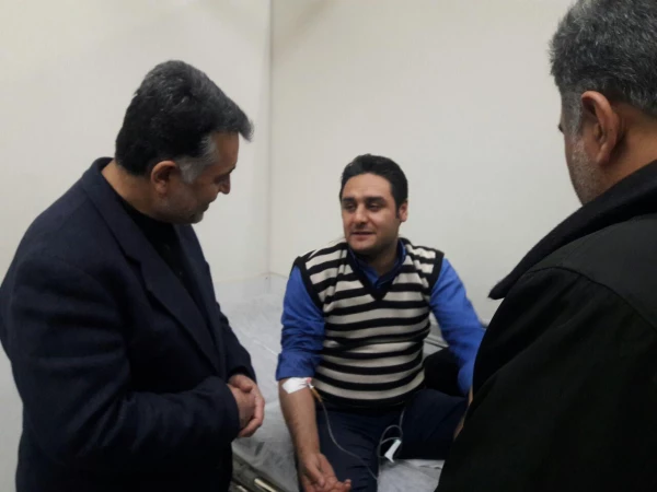 عیادت سرپرست دانشگاه فرهنگیان استان از معلمین مصدوم حادثه رانندگی منطقه صومای برادوست 2