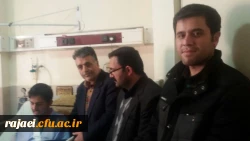 عیادت مسئولین دانشگاه فرهنگیان از مصدومین سانحه رانندگی معلمان عزیز منطقه صومای برادوست 3