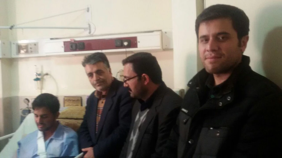 عیادت مسئولین دانشگاه فرهنگیان از مصدومین سانحه رانندگی معلمان عزیز منطقه صومای برادوست 3