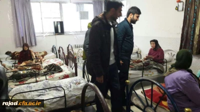 بازدید جمعی از دانشجویان پردیس از سرای سالمندان بمناسبت شب یلدا