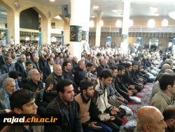 حضور منظم و هفتگی دانشجویان پردیس در فریضه عبادی و سیاسی نماز جمعه  5