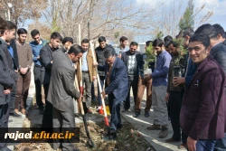 کاشت نهال در پردیس بمناسب روز درختکاری