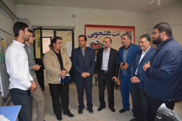 بازدید روح اله حضرتپور نماینده مردم ارومیه و هیئت همراه از دانشگاه فرهنگیان استان آذربایجان غربی