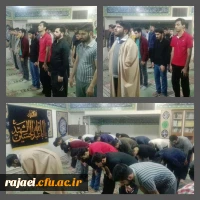 اقامه نماز آیات توسط دانشجویان پردیس شهید رجایی ارومیه