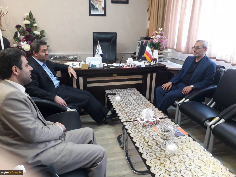 دیدار دکتر عاشری رئیس دانشگاه پیام نور استان با مدیریت امور پردیس های دانشگاه فرهنگیان آذربایجان غربی 2