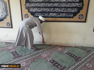 هفته غبار روبی نمازخانه ها در پردیس شهید رجایی ارومیه