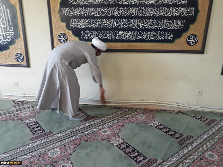 هفته غبار روبی نمازخانه ها در پردیس شهید رجایی ارومیه 2