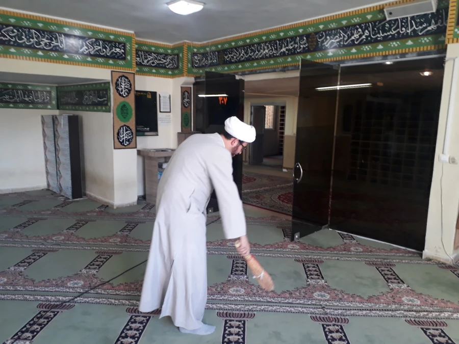 هفته غبار روبی نمازخانه ها در پردیس شهید رجایی ارومیه