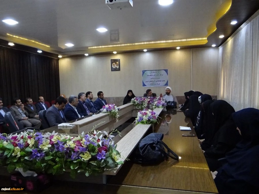 طی مراسمی خانم دکتر عاطفه پایز بعنوان سرپرست جدید پردیس علامه طباطبایی آذربایجان غربی معرفی شدند 2