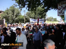 اساتید، کارکنان و دانشجویان پردیس شهید رجایی همگام با سایر اقشار ملت در راهپیمایی روز جهانی قدس شرکت کردند 7