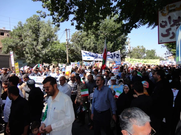 اساتید، کارکنان و دانشجویان پردیس شهید رجایی همگام با سایر اقشار ملت در راهپیمایی روز جهانی قدس شرکت کردند 7