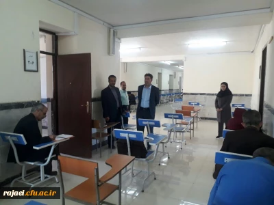 بازدید دکتر علی محمودلو مدیر امور پردیس های استان آذربایجان غربی از حوزه آزمون پردیس شهید رجایی ارومیه