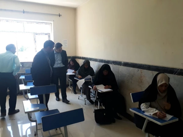 بازدید دکتر علی محمودلو مدیر امور پردیس های استان آذربایجان غربی از حوزه آزمون پردیس شهید رجایی ارومیه