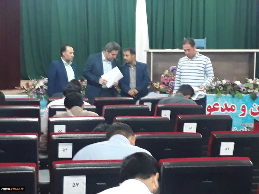 بازدید مدیر امور پردیس های استان آذربایجان غربی از حوزه امتحانی پردیس شهید رجایی ارومیه 2