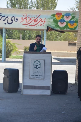 اهتزار پرچم عزاداری سرور و سالار شهیدان امام حسین (ع) در پردیس شهید رجایی ارومیه 6