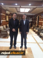دکتر علی محمودلو مدیر امور پردیس های دانشگاه فرهنگیان با دکتر شهریاری استاندار آذربایجان غربی و رئیس هیات امنای دانشگاه فرهنگیان استان دیدار کرد