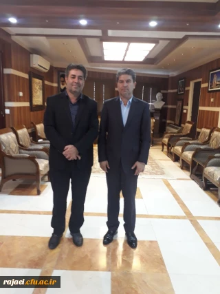 دکتر علی محمودلو مدیر امور پردیس های دانشگاه فرهنگیان با دکتر شهریاری استاندار آذربایجان غربی و رئیس هیات امنای دانشگاه فرهنگیان استان دیدار کرد