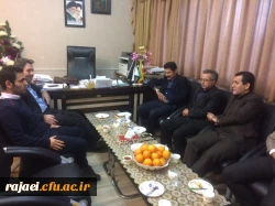 مهندس عبدالکریم حسین زاده نماینده محترم مردم شریف نقده و اشنویه در مجلس شورای اسلامی با دکتر محمودلو مدیر امور پردیس های استان آذربایجان غربی دیدار و گفتگو کرد 3