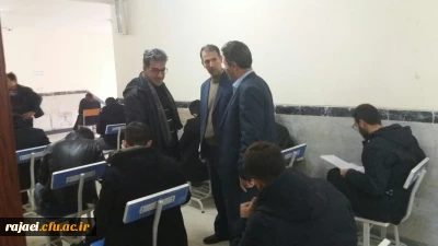 بازدید سرپرست مدیریت امور پردیس های استان آذربایجان غربی از برگزاری امتحانات پایان ترم پردیس شهید رجایی ارومیه
