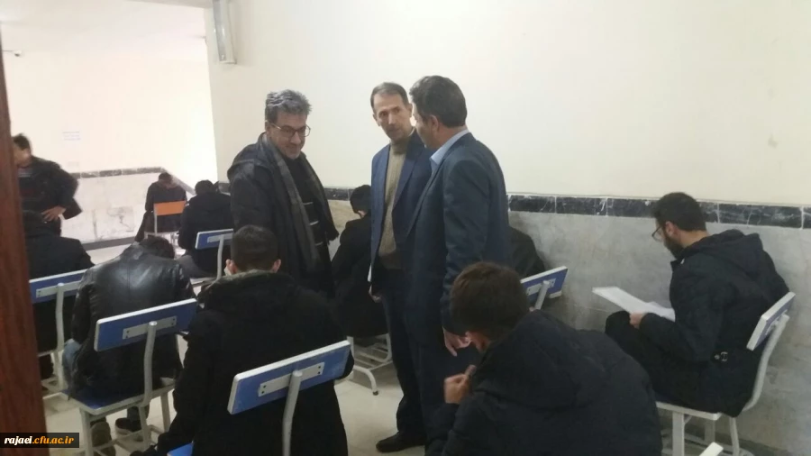 بازدید سرپرست مدیریت امور پردیس های استان آذربایجان غربی از برگزاری امتحانات پایان ترم پردیس شهید رجایی ارومیه