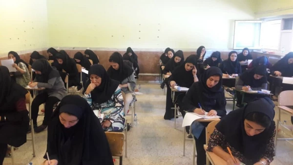 آزمون مهارت آموزان ماده 28(اصلح ) روز جمعه مورخه 1/6/98 در دانشگاه فرهنگیان استان آذربایجان غربی در دو حوزه پردیس شهیدرجایی و علامه طباطبایی با حضور بیش از 800نفر برگزار گردید 5