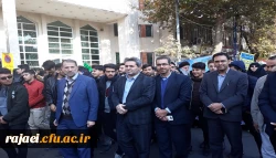 حماسه حضور مسئولین، اساتید، کارکنان و دانشجویان دانشگاه فرهنگیان استان آذربایجان غربی در راهپیمایی امنیت و اقتدار 3